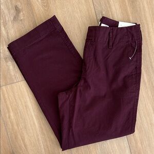 NWT - A NEW DAY Burgundy High-Rise Chino Pants